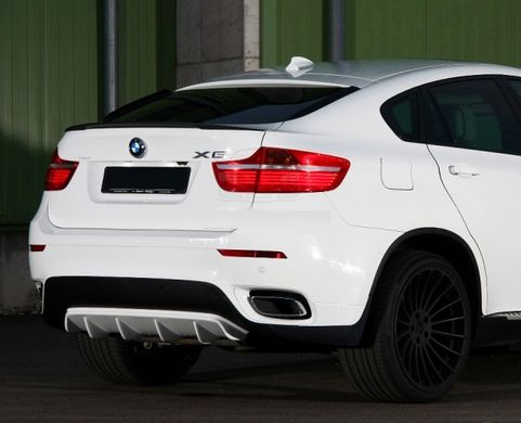 Спойлер BMW X6 E71 стиль Перформанс ABS-пластик чорний глянсовий