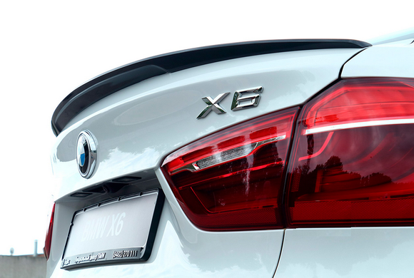 Спойлер BMW X6 E71 стиль Перформанс ABS-пластик чорний глянсовий