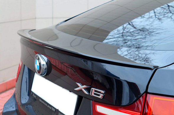 Спойлер BMW X6 E71 стиль Перформанс ABS-пластик черный глянцевый