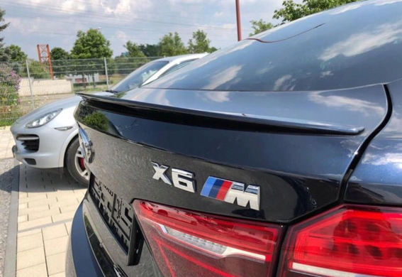 Спойлер на BMW X6 F16 M-Performance чорний глянсовий (ABS-пластик)