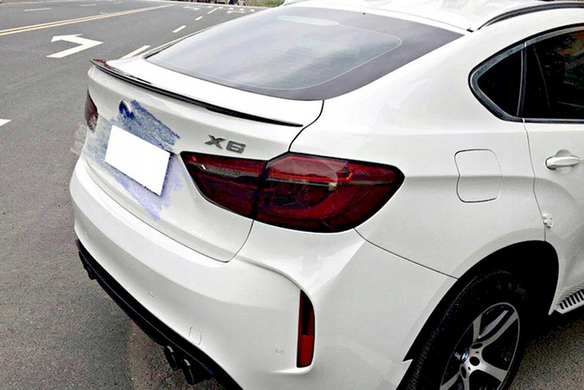 Спойлер на BMW X6 F16 M-Performance чорний глянсовий (ABS-пластик)