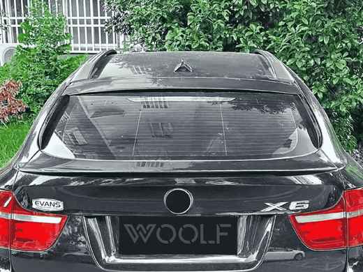 Бічні спойлера на заднє скло BMW X6 E71 ABS-пластик чорний глянсовий