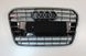 Решітка радіатора Audi A6 С7 S6, чорна + хром (11-14 р.в.)
