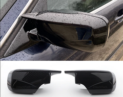 Накладки на зеркала BMW E46 черный глянец