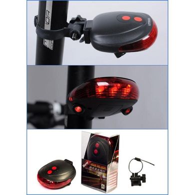 Задний светодиодный светильник для велосипеда с лазерным проектором на дорогу