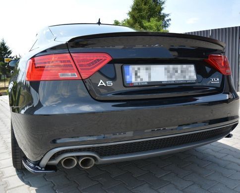 Спойлер багажника Audi A5 Coupe стиль S5 черный глянец (07-15 г.в.)