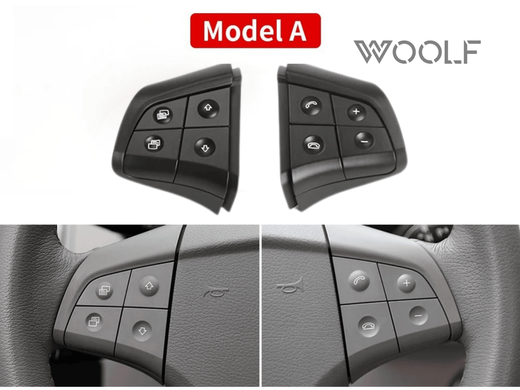 Комплект кнопок для керма Mercedes W164 W245 W251 чорний
