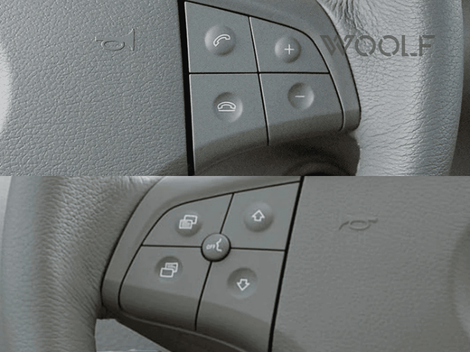 Комплект кнопок для керма Mercedes W164 W245 W251 чорний
