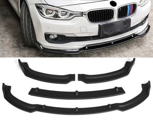 Накладка на передний бампер BMW F30 черный глянец