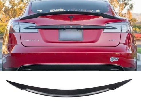 Спойлер багажника Tesla Model S стиль M4 (склопластик)