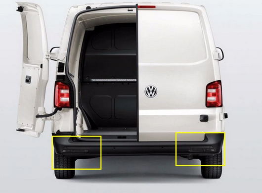 Стоп-сигналы на VW Transporter T5 светодиодные, дымчатые (12-16 г.в.)