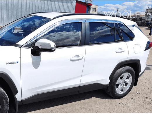 Рейлинги на крышу Toyota RAV4 (2019-2023) черные