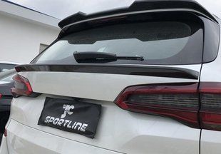 Спойлер під скло BMW X5 G05 чорний глянсовий ABS-пластик (2023-...)