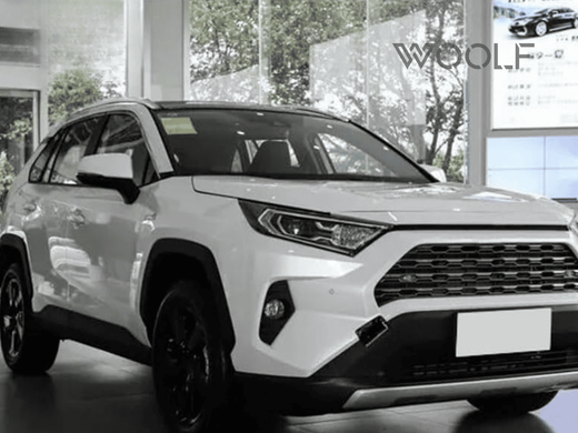 Рейлинги на крышу Toyota RAV4 (2019-2023) хром