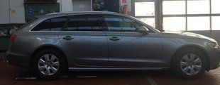 Тюнинговые накладки на пороги AUDI A6 C7