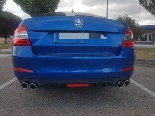 Дифузор (накладка) заднього бампера Skoda Octavia A7