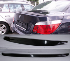 Спойлер багажника БМВ Е60 стиль М5 чорний глянсовий (ABS-пластик)