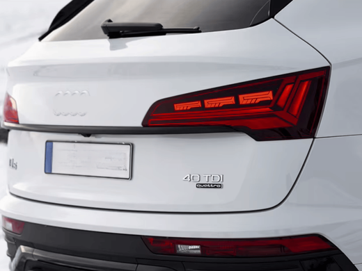 Оптика задня, ліхтарі на Audi Q5 (2018-2021) чрвоні