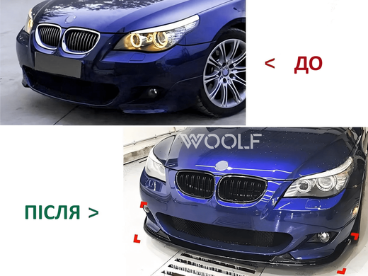 Накладка переднього бампера BMW 5 E60 E61 M-Tech