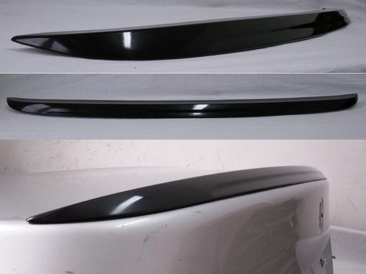 Спойлер багажника БМВ Е60 стиль М5 черный глянцевый (ABS-пластик)