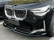 Накладка переднего бампера BMW X3 G45 MP 2025+ черный глянец , Черный глянец