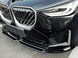Накладка переднего бампера BMW X3 G45 MP 2025+ черный глянец , Черный глянец