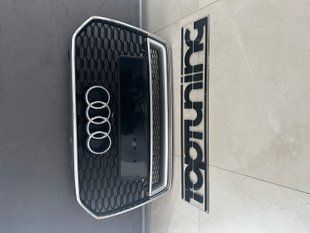 Решітка радіатора Ауді A6 C7 стиль RS6, Хром (14-18 р.в.)