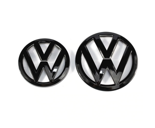 Комплект емблем фольксваген для VW Golf MK7, чорний глянець