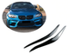 Накладки на фари, вії (бровки) BMW M2 F87 / F22 / F23 чорний глянець (ABS-пластик)