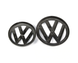 Комплект емблем фольксваген для VW Golf MK7, чорний глянець