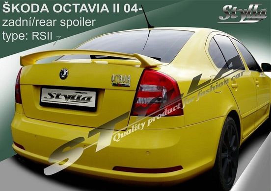 Спойлер Skoda Octavia A5 стиль RS (склопластик)
