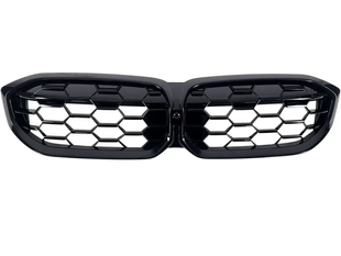 Решітка радіатора BMW G20 стиль Diamond Black (22-... р.в.), Чорний глянець