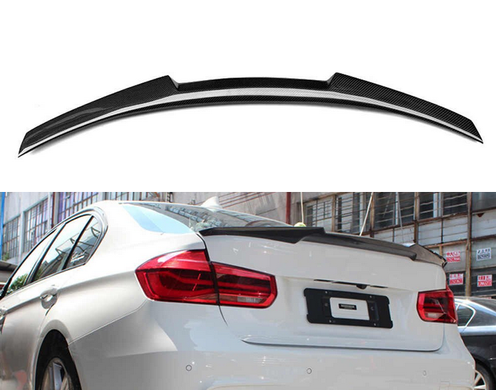 Спойлер на BMW F30 карбон, стиль М4 Уцінка AB0004