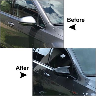 Накладки на зеркала VW Golf 7 черные глянцевые стиль R-Line