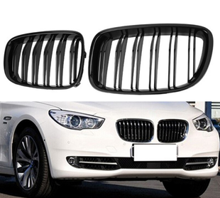 Решетка радиатора (ноздри) BMW 5 F07 GT стиль M черная матовая