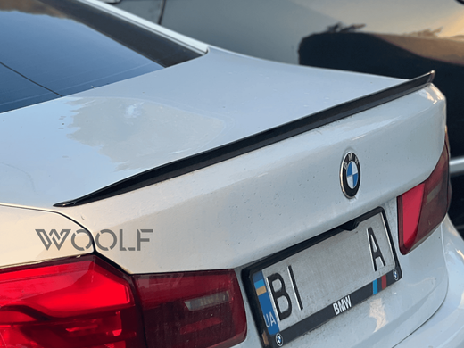 Спойлер на BMW G30 стиль M5 чорний глянсовий ABS-пластик