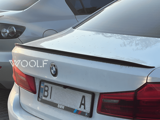 Спойлер на BMW G30 стиль M5 чорний глянсовий ABS-пластик