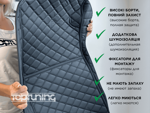 Килимки салону Audi Q7 з високими бортами 2021+