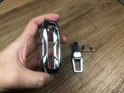 Чехол протектор на ключ для Mazda хром