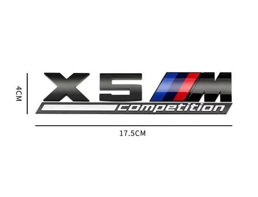 Наклейка-эмблема на кузов BMW X5M Competition Black