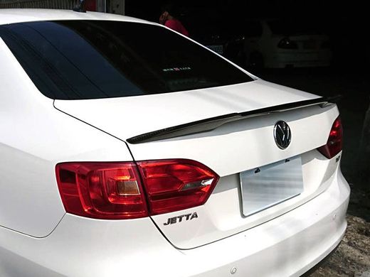 Спойлер на Volkswagen Jetta 6 стиль М4 черный глянцевый ABS-пластик