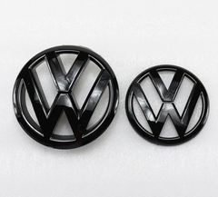 Комплект эмблем фольксваген для VW Golf 6, черный глянец