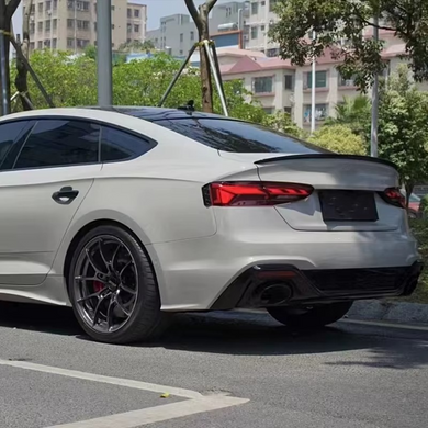 Спойлер на Audi A5 Sportback стиль S5 черный глянцевый ABS-пластик (2016-...)