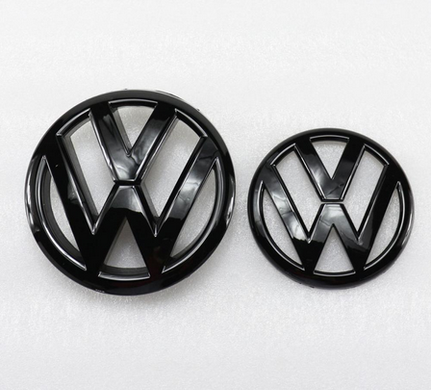 Комплект емблем фольксваген для VW Golf 6 , чорний глянець