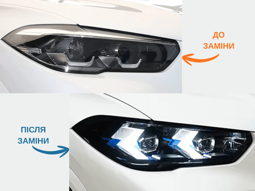 Оптика передня, LED фари BMW X5 G05 X6 G06 до рестайлінга (без зміни бампера)