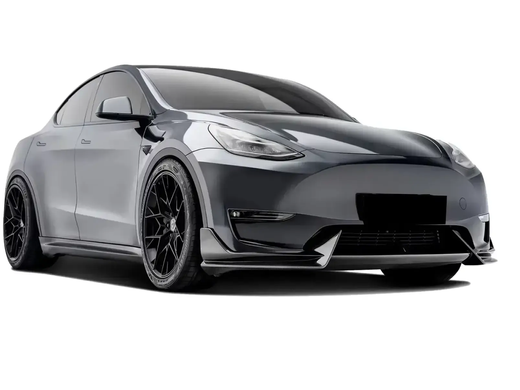 Накладка переднього бампера Tesla Model Y чорний глянець вар.2 (2020-...)