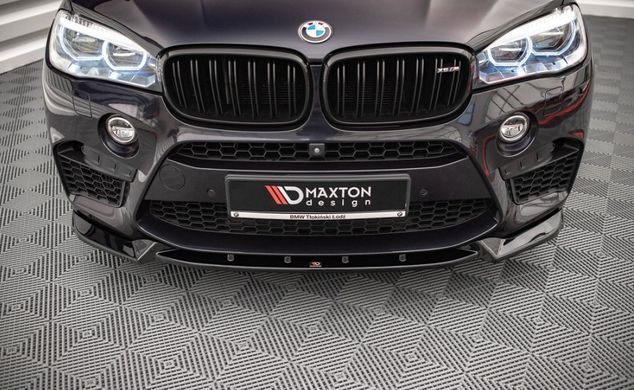 Накладка переднего бампера BMW X5 F85 (ABS-пластик)