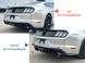 Накладка заднего бампера Ford Mustang MK6.5 черный глянец, Черный глянец
